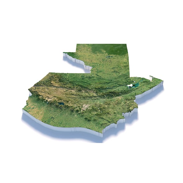 Guatemala Terrain Map - 3DOcean Item for Sale