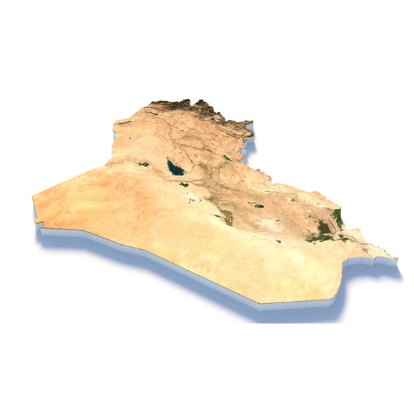 Iraq Terrain Map - 3DOcean Item for Sale