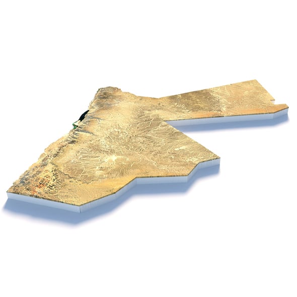 Jordan Terrain Map - 3DOcean Item for Sale