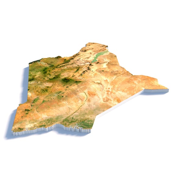 Kenya Terrain Map - 3DOcean Item for Sale