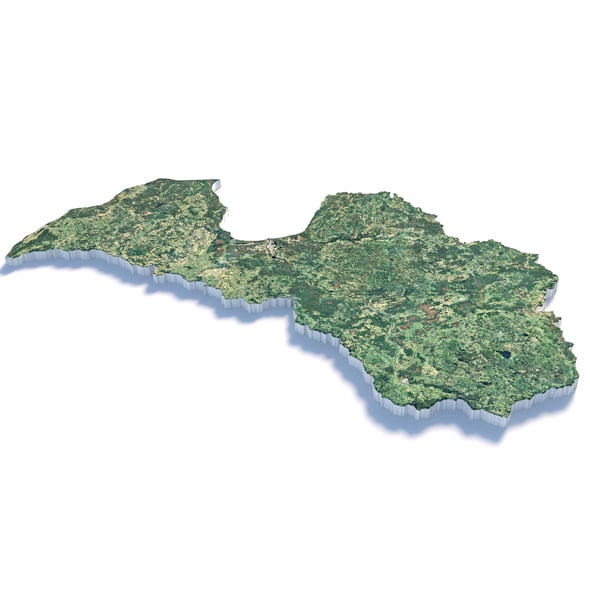 Latvia Terrain Map - 3DOcean Item for Sale