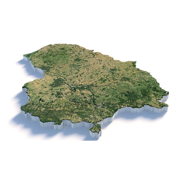 Lithuania Terrain Map - 3DOcean Item for Sale