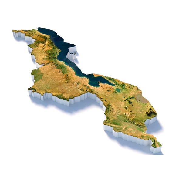 Malawi Terrain Map - 3DOcean Item for Sale