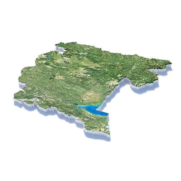 Montenegro Terrain Map - 3DOcean Item for Sale