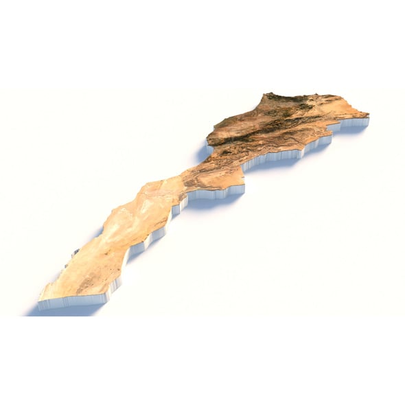 Morocco Terrain Map - 3DOcean Item for Sale