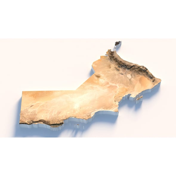 Oman Terrain Map - 3DOcean Item for Sale