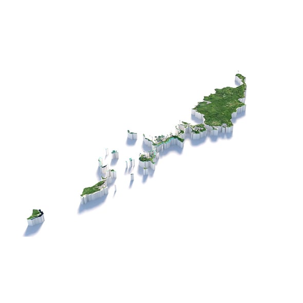 Palau Terrain Map - 3DOcean Item for Sale