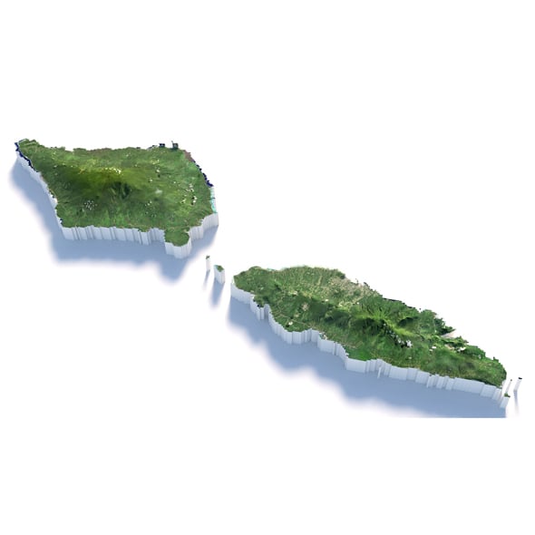 Samoa Terrain Map - 3DOcean Item for Sale