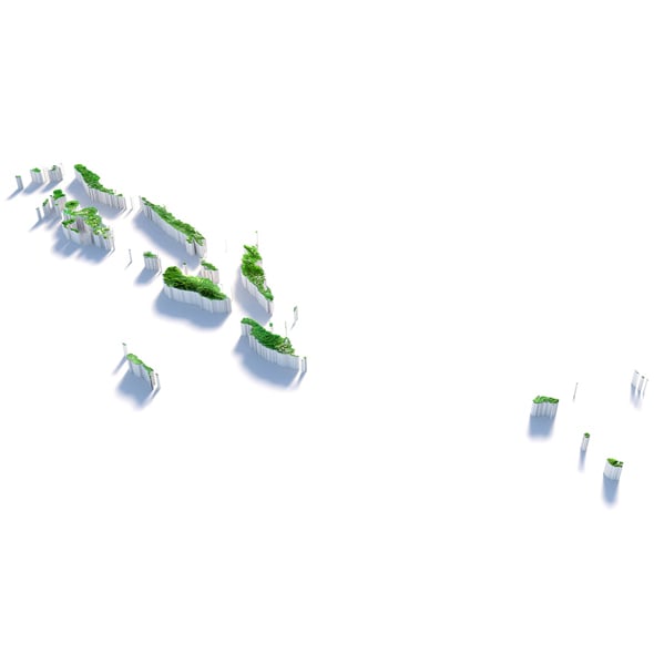 Solomon Islands Terrain Map - 3DOcean Item for Sale