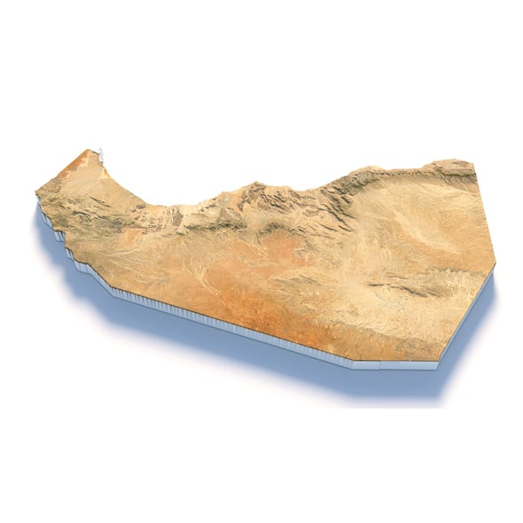 Somaliland Terrain Map - 3DOcean Item for Sale