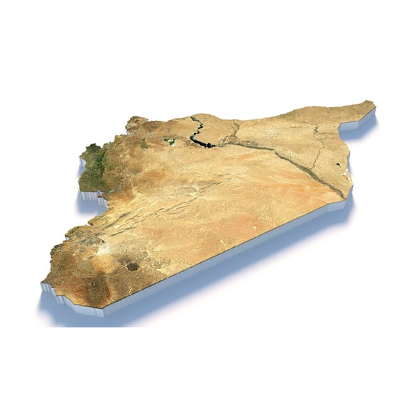Syria Terrain Map - 3DOcean Item for Sale