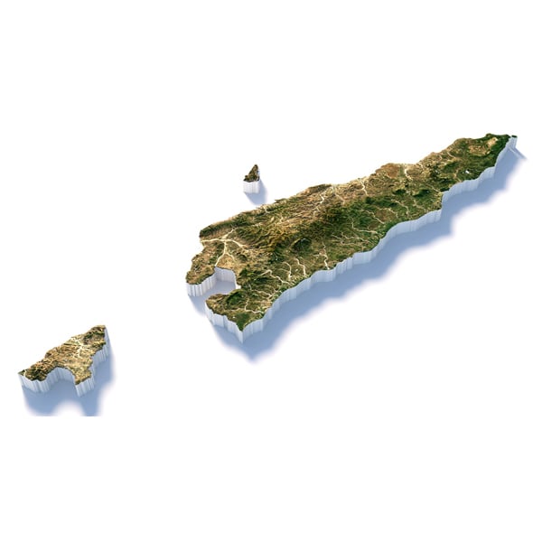 Timor-Leste Terrain Map - 3DOcean Item for Sale