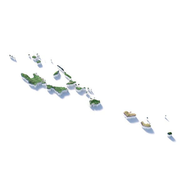Vanuatu Terrain Map - 3DOcean Item for Sale