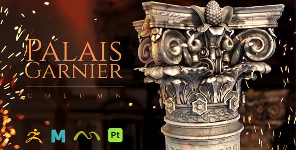 Palais Garnier Column - 3DOcean Item for Sale