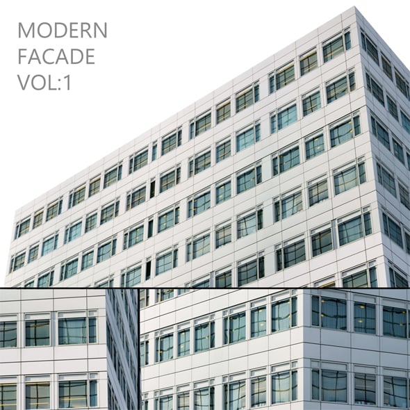 Modern facade - 3DOcean Item for Sale