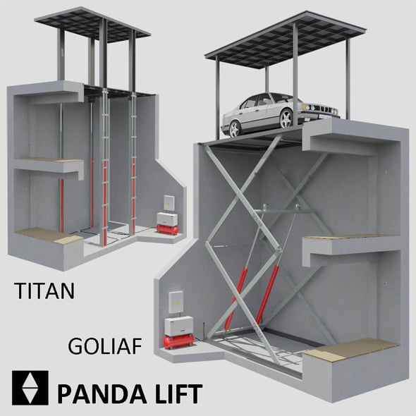 Car lift - 3DOcean Item for Sale