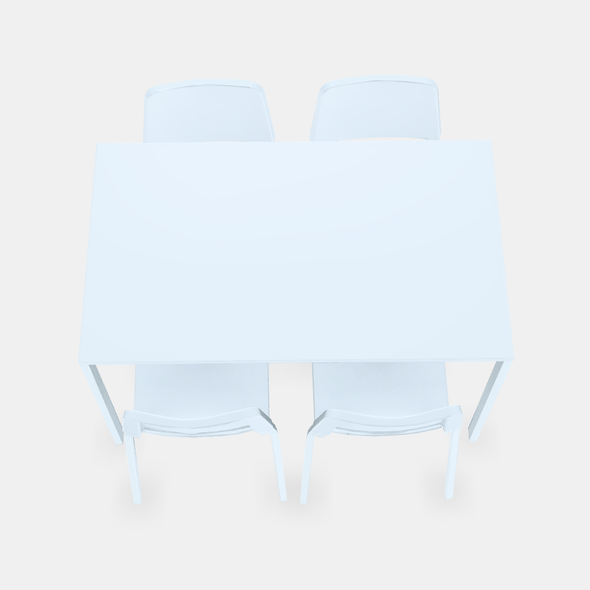 MELLTORP - TEODORES Table and 4 chairs - 3DOcean Item for Sale