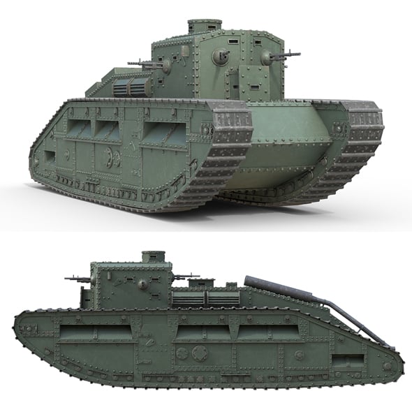 Medium Mark C Medium tank - 3DOcean Item for Sale