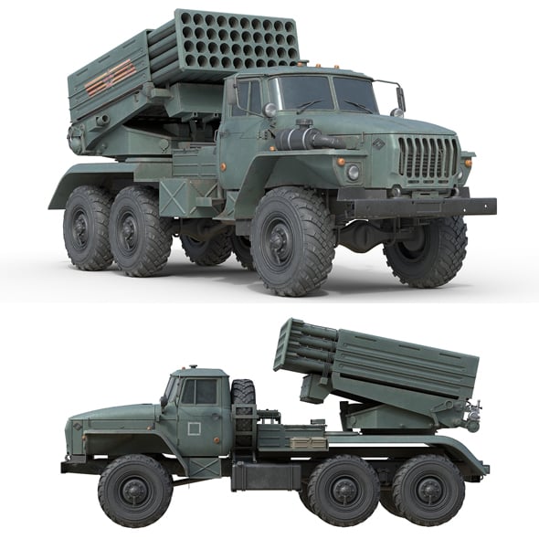 Tornado G Multiple Launch Rocket System - 3DOcean Item for Sale