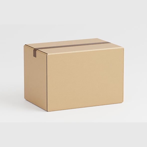 Cardboard box - 3DOcean Item for Sale