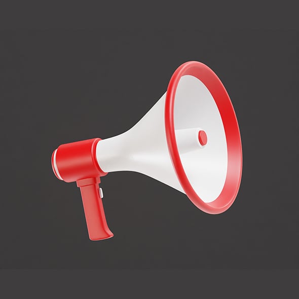 Megaphone - 3DOcean Item for Sale