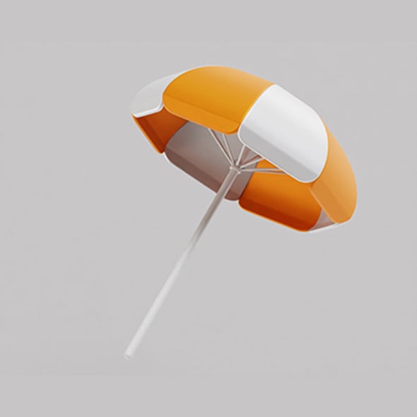 Beach Umbrella - 3DOcean Item for Sale