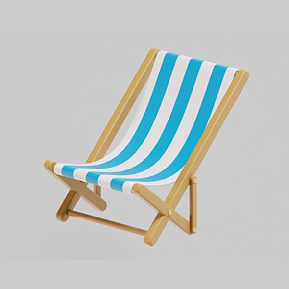 Beach Chair - 3DOcean Item for Sale