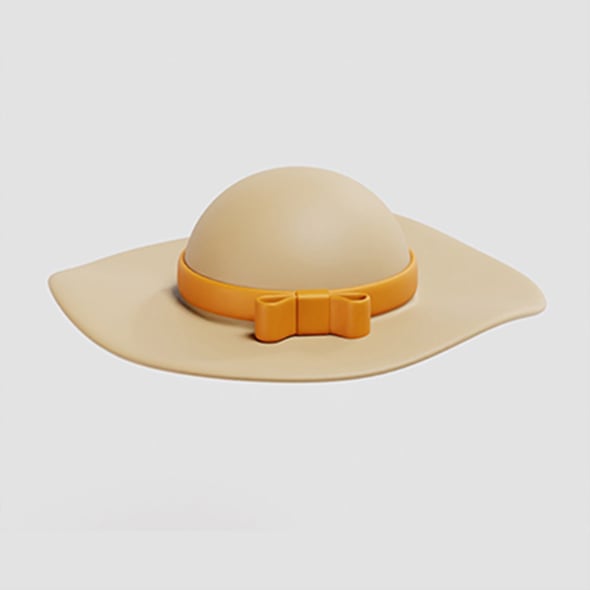 Woman hat Straw Hat - 3DOcean Item for Sale