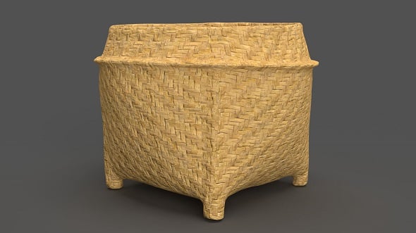 Wicker Basket - 3DOcean Item for Sale