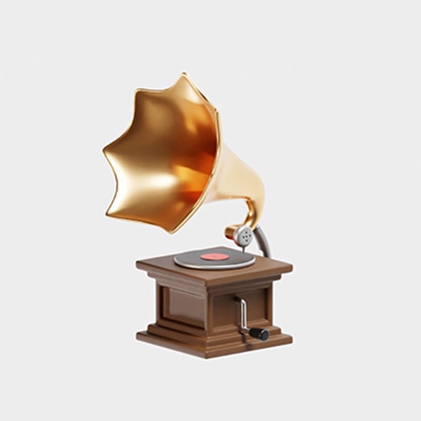Gramophone - 3DOcean Item for Sale
