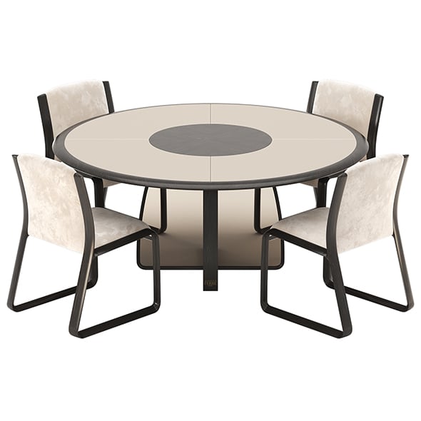 Wynwood Round Dining Set By Ferre Home - 3DOcean Item for Sale