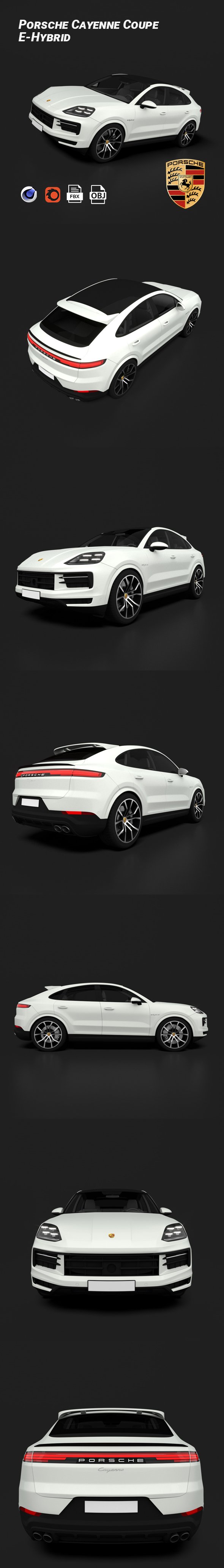 Porsche Cayenne Coupe E-Hybrid - 3DOcean Item for Sale