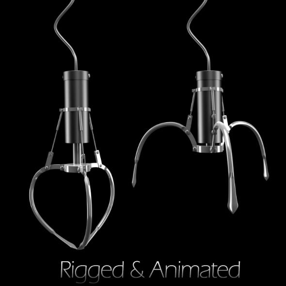 Claw Toy (Rigged & Animated) - 3DOcean Item for Sale