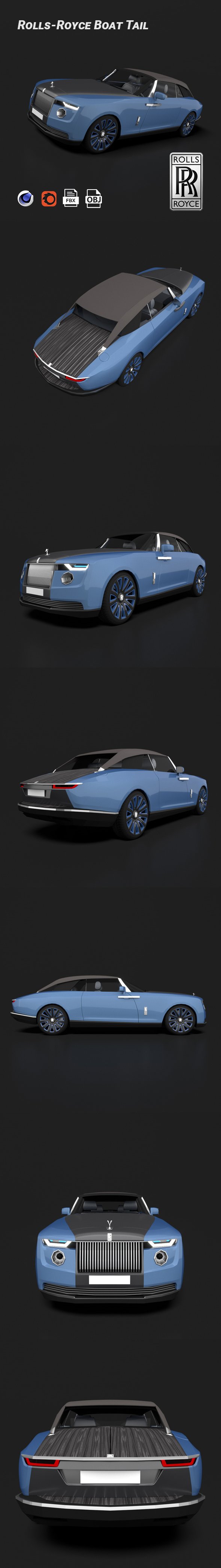 Rolls-Royce Boat Tail - 3DOcean Item for Sale