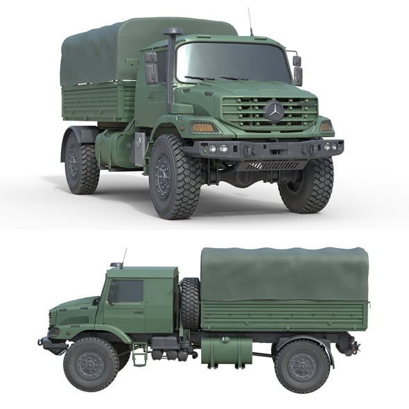 Mercedes Benz Zetros Truck - 3DOcean Item for Sale