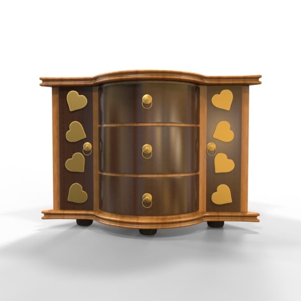 Corner Cabinet Drawer and Base Mesh - 3DOcean Item for Sale