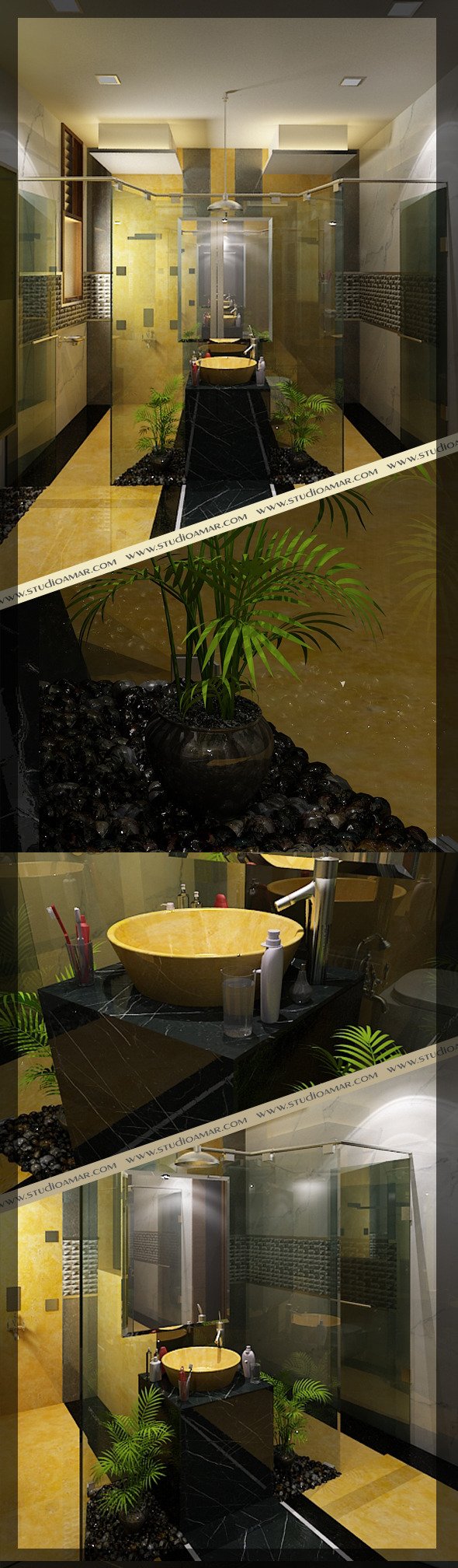 Realistic Bathroom 118 - 3DOcean Item for Sale