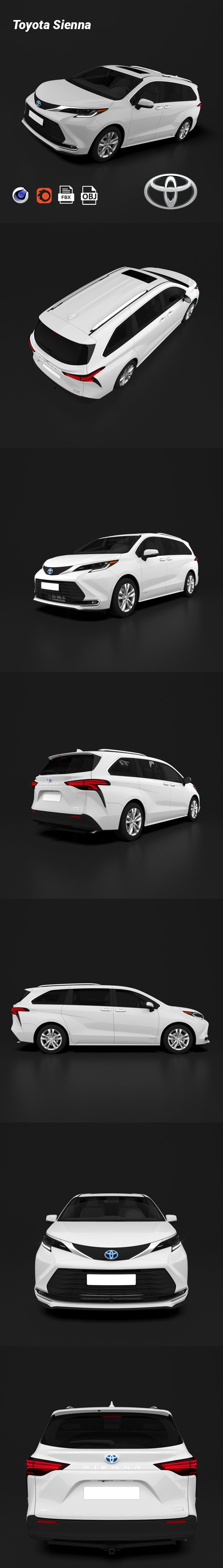 Toyota Sienna - 3DOcean Item for Sale