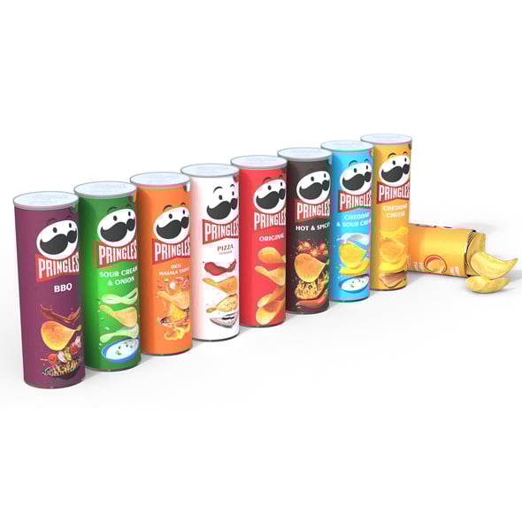 Pringles Collection - 3DOcean Item for Sale