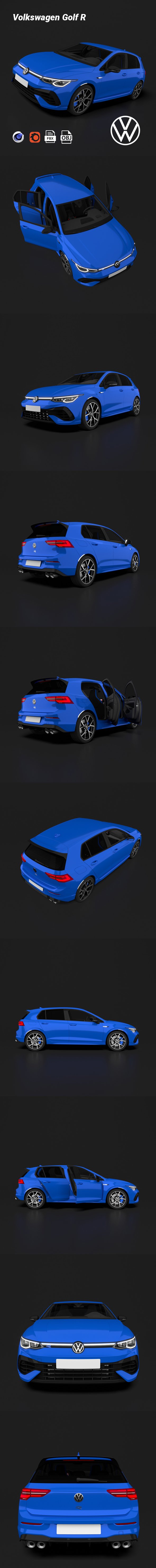 Volkswagen Golf R - 3DOcean Item for Sale