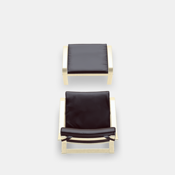 POANG Armchair and footstool - 3DOcean Item for Sale