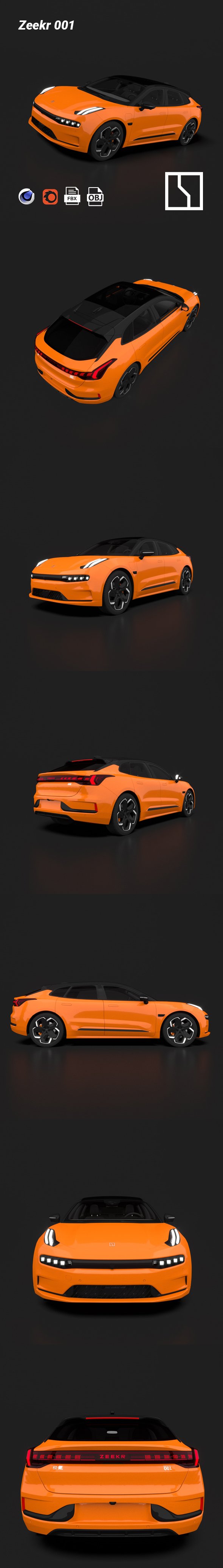 Zeekr 001 - 3DOcean Item for Sale