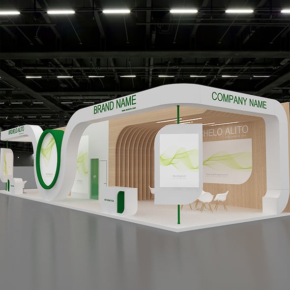 3D Model Exhibition Booth - 3DOcean Item for Sale