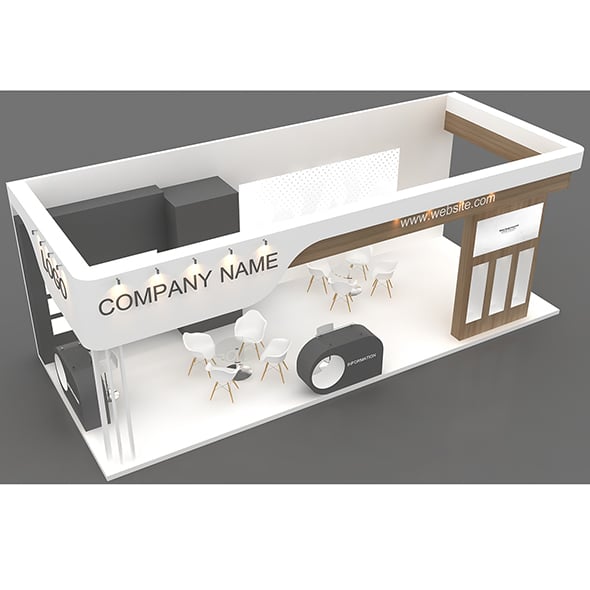 3D Model Exhibition Booth - 3DOcean Item for Sale