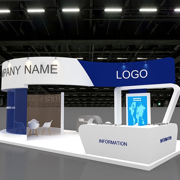 3D Model Exhibition Booth - 3DOcean Item for Sale