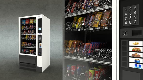 Snack Vending Machine - 3DOcean Item for Sale