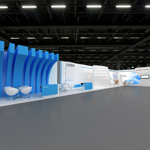 3D Model Exhibition Booth - 3DOcean Item for Sale