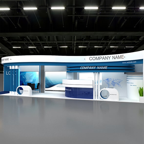 3D Booth Design - 3DOcean Item for Sale