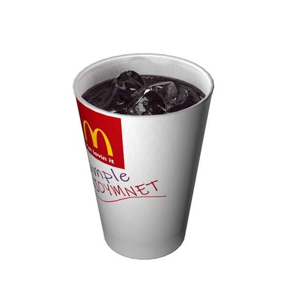 Cola Paper Cup - 3DOcean Item for Sale