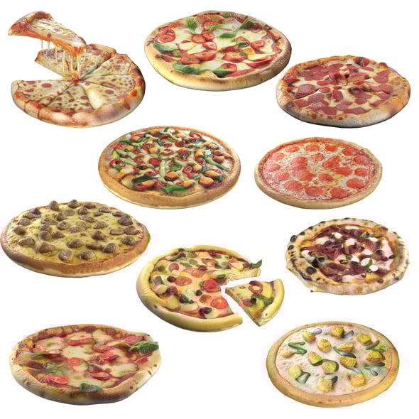 Pizza Collection - 3DOcean Item for Sale